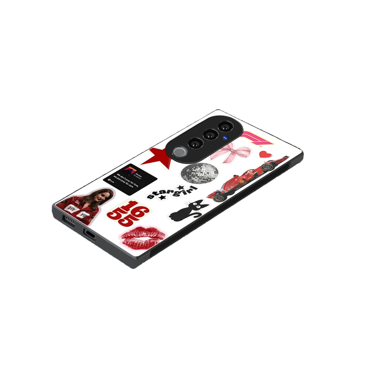 Formula 1 Fever stylish phone case for vivo v40 pro | glossy glass and slim fit