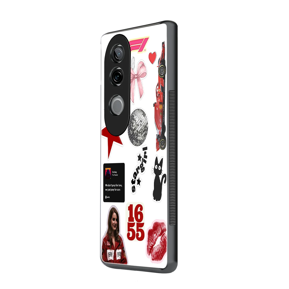 Formula 1 Fever vivo v40e mobile cover | shockproof glass phone case