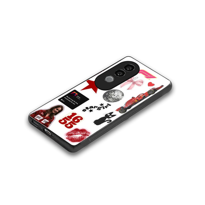 Formula 1 Fever stylish phone case for vivo v40e | glossy glass and slim fit