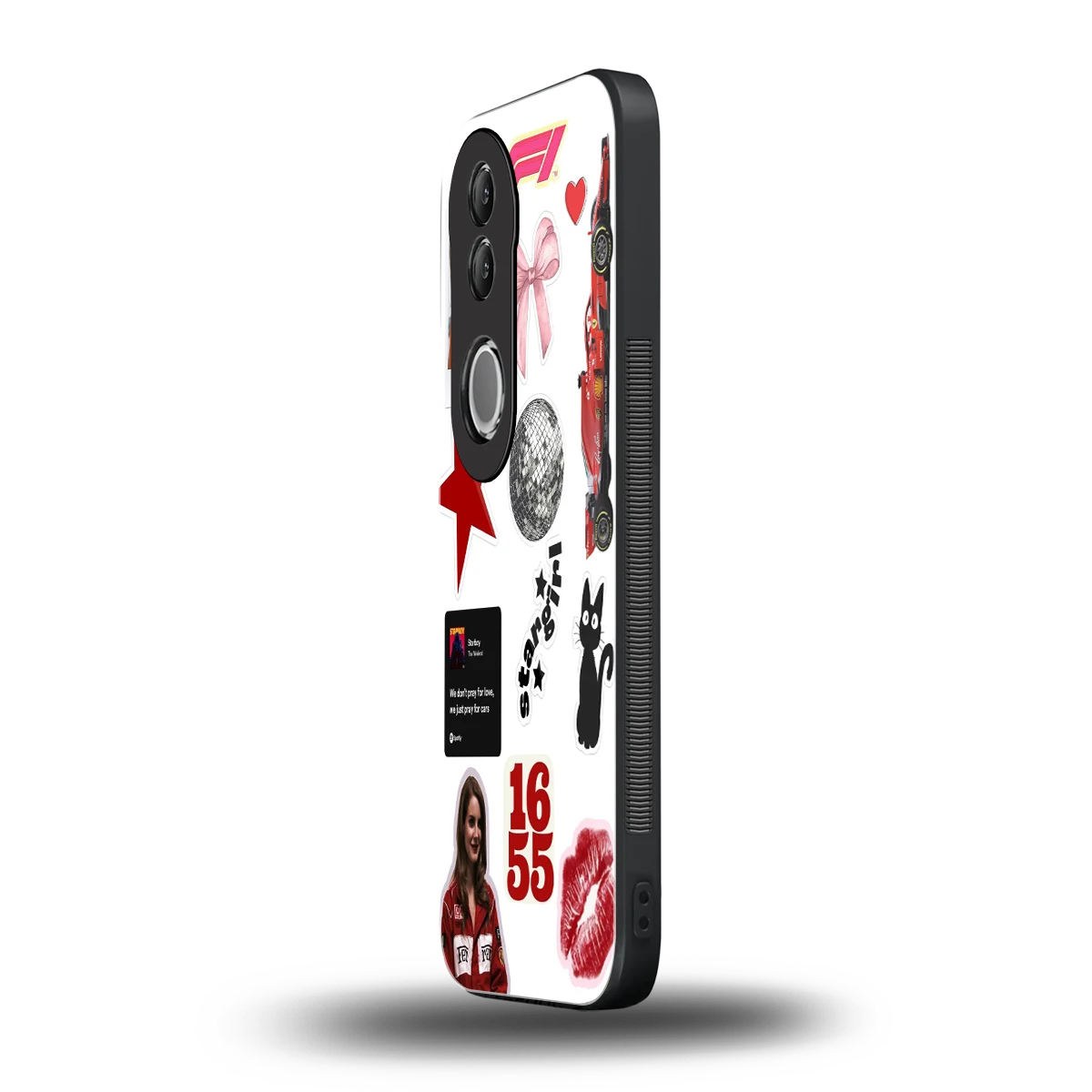 Formula 1 Fever vivo v50 mobile cover | shockproof glass phone case