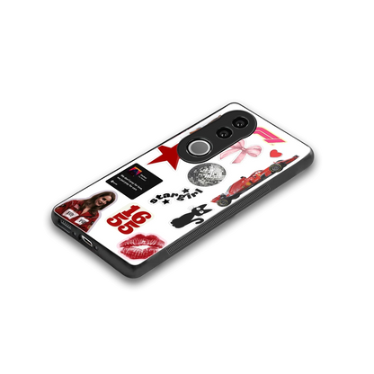 Formula 1 Fever stylish phone case for vivo v50 | glossy glass and slim fit