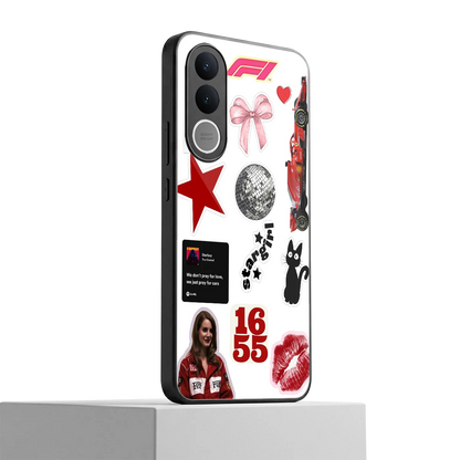 Formula 1 Fever vivo v70 fe mobile cover | shockproof glass phone case