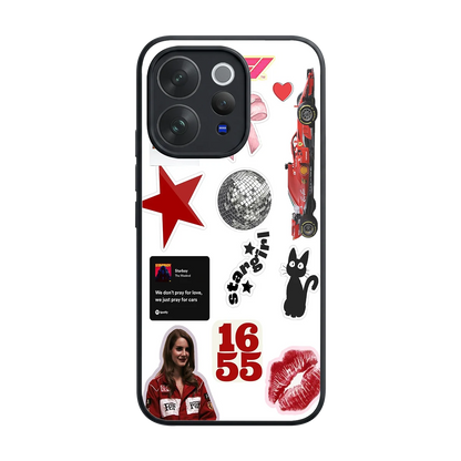 Formula 1 Fever back phone cover | glass case for vivo v70 elite