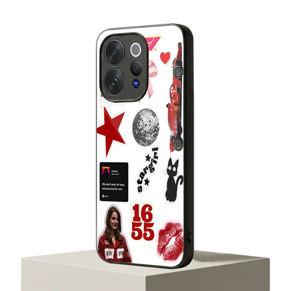 Formula 1 Fever vivo v70 mobile cover | shockproof glass phone case