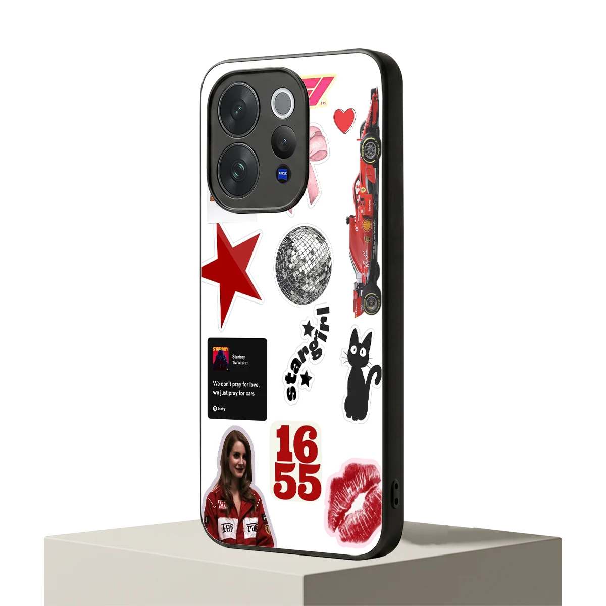 Formula 1 Fever vivo v70 elite mobile cover | shockproof glass phone case