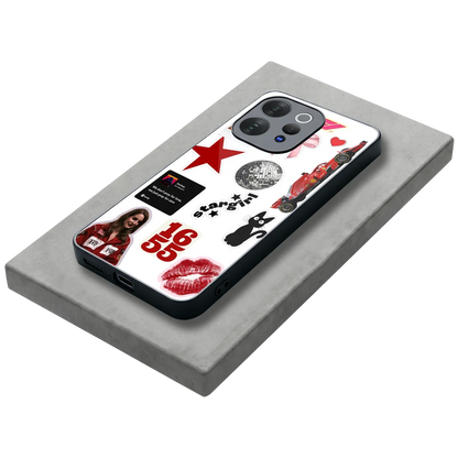 Formula 1 Fever stylish phone case for vivo v70 elite | glossy glass and slim fit