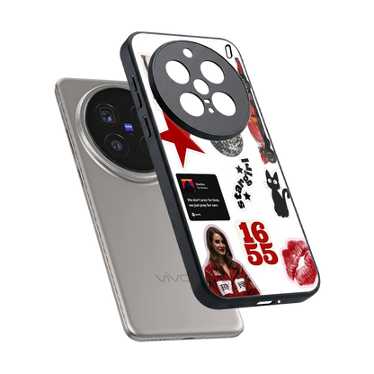 Formula 1 Fever sleek vivo x200 pro cover with tempered glass back and TPU edges