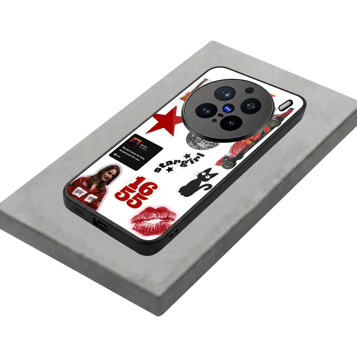 Formula 1 Fever stylish phone case for vivo x200 pro | glossy glass and slim fit