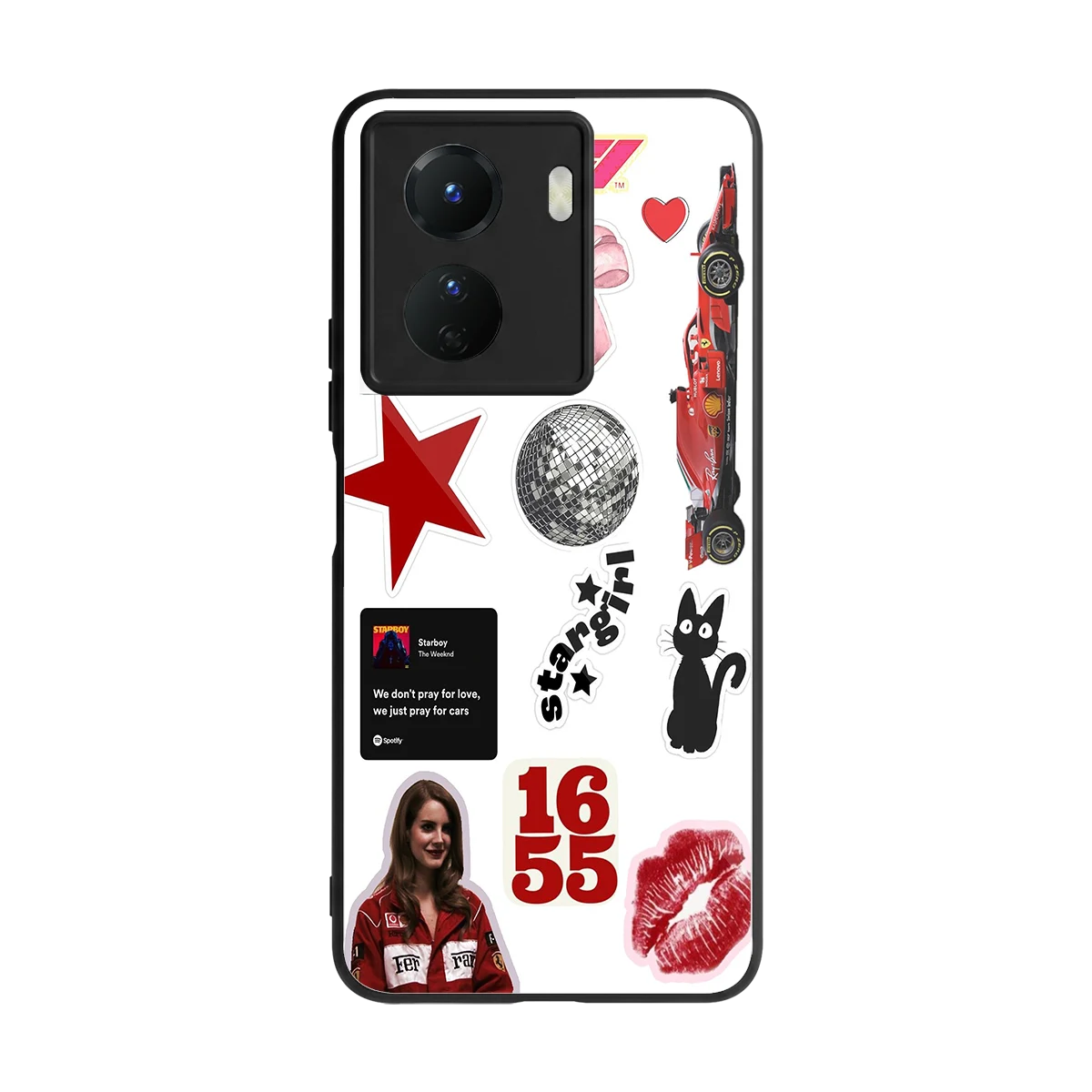 Formula 1 Fever back phone cover | glass case for vivo y16