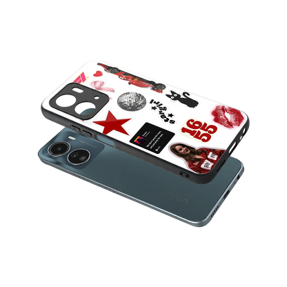 Formula 1 Fever sleek vivo y16 cover with tempered glass back and TPU edges