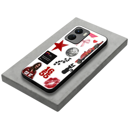 Formula 1 Fever stylish phone case for vivo y16 | glossy glass and slim fit