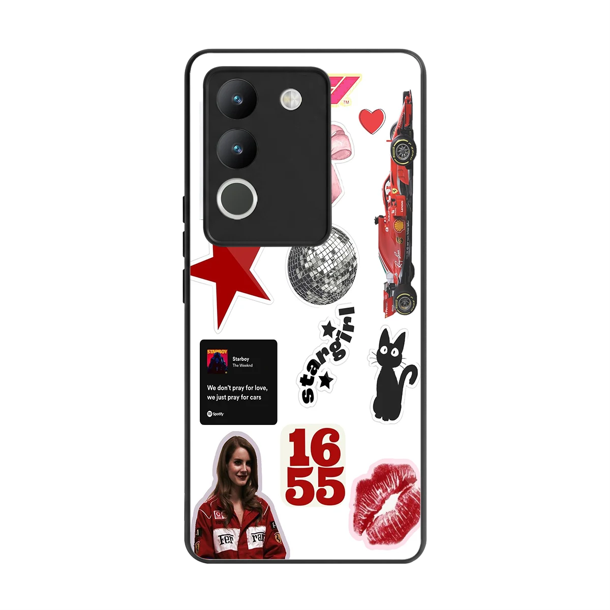 Formula 1 Fever back phone cover | glass case for vivo y200 5g