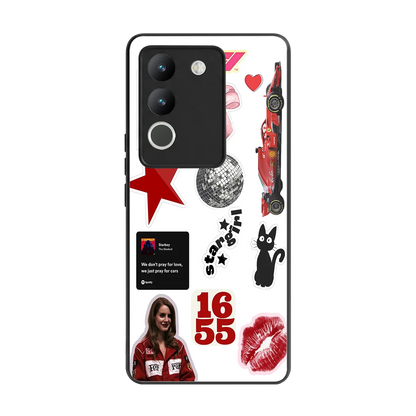 Formula 1 Fever back phone cover | glass case for vivo y200 5g
