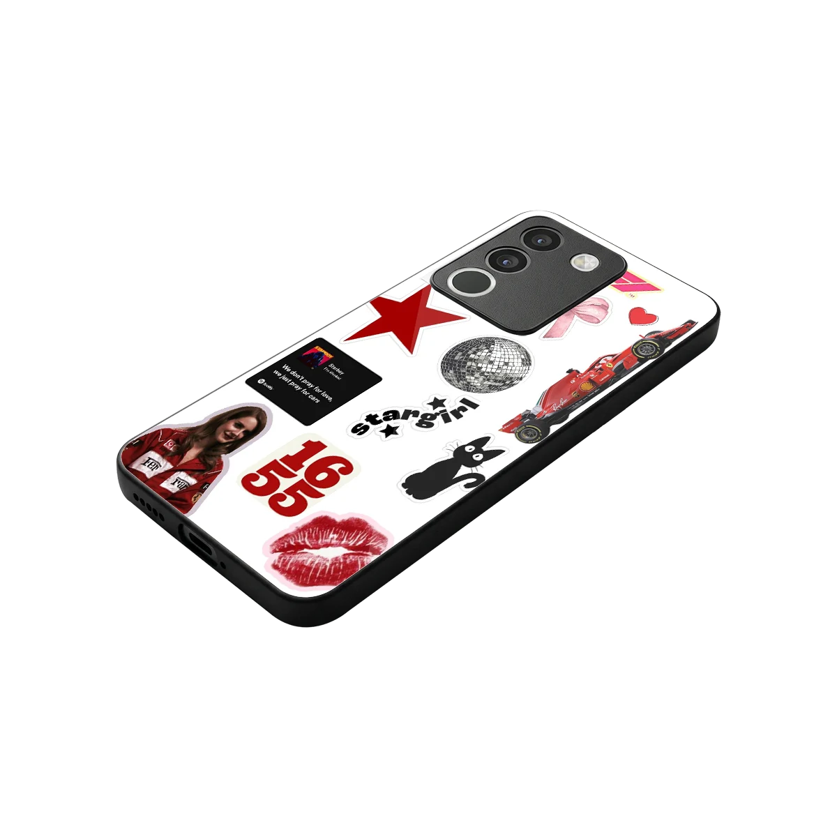 Formula 1 Fever stylish phone case for vivo y200 5g | glossy glass and slim fit