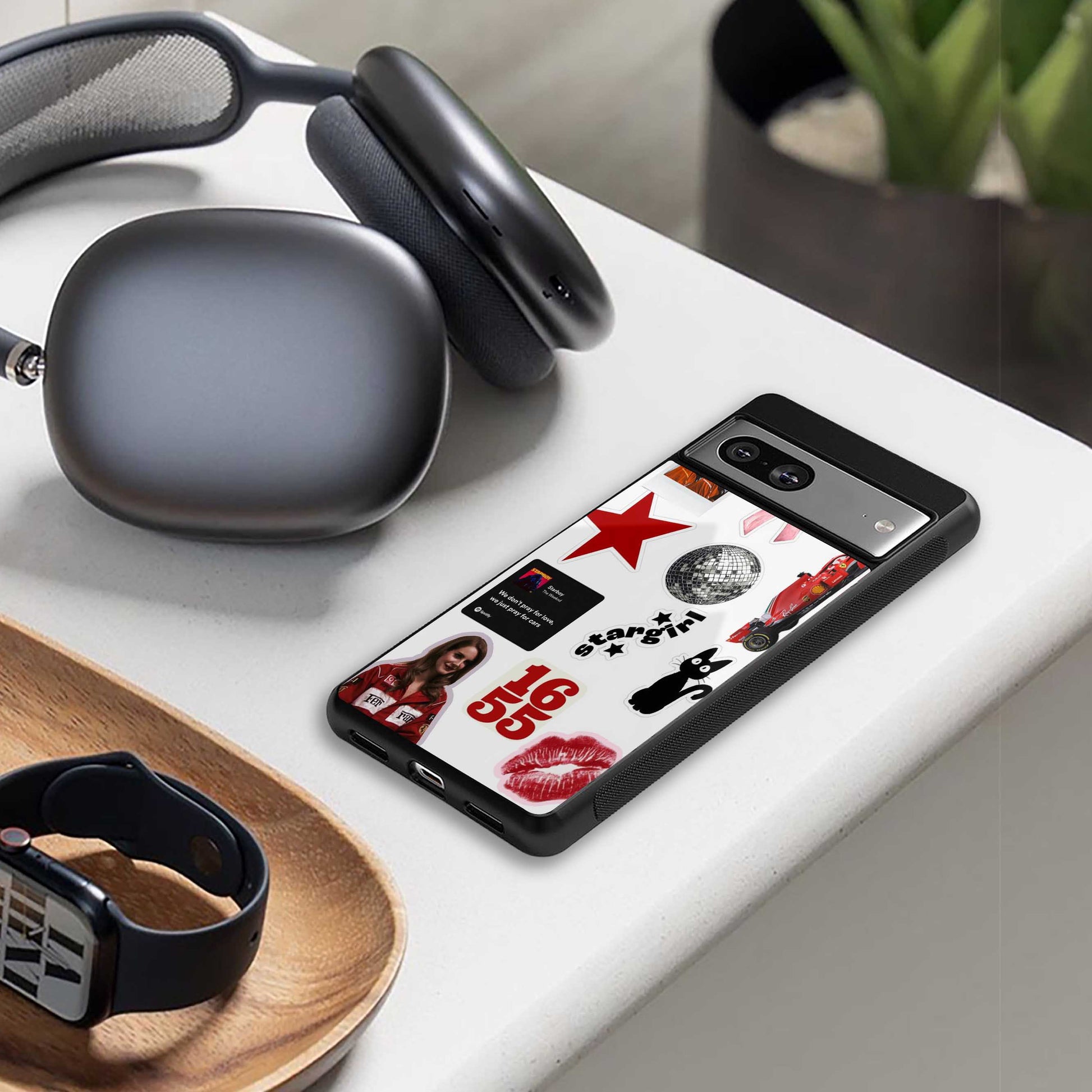 Formula 1 Fever designer iPhone 16 phone cover | glossy finish with glass back