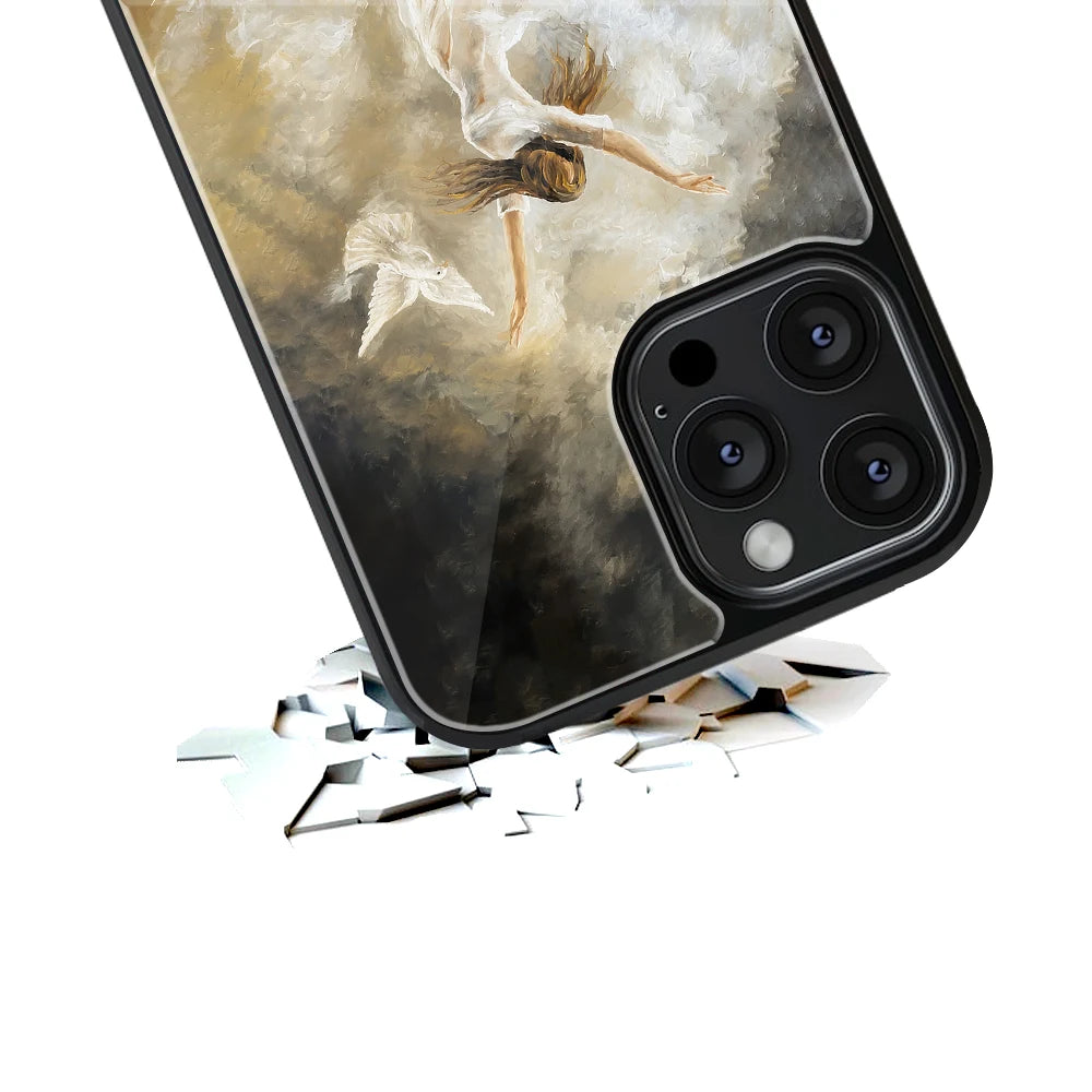 Durable Glass Back Mobile Case for iPhone, Samsung, OnePlus, Google Pixel, Redmi, Vivo, Oppo