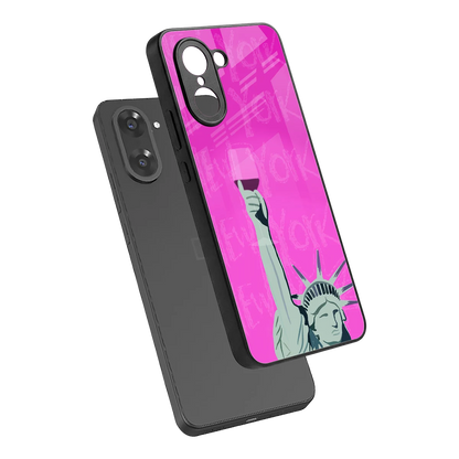 Freedom Toast sleek oneplus nord ce5 5g cover with tempered glass back and TPU edges