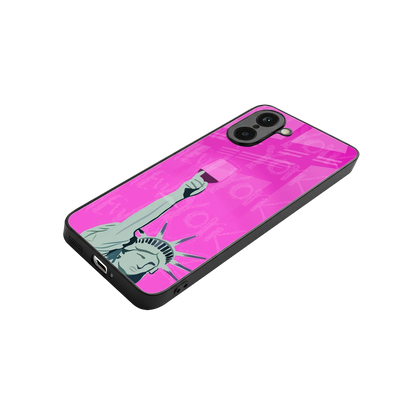 Freedom Toast stylish phone case for oneplus nord ce5 5g | glossy glass and slim fit