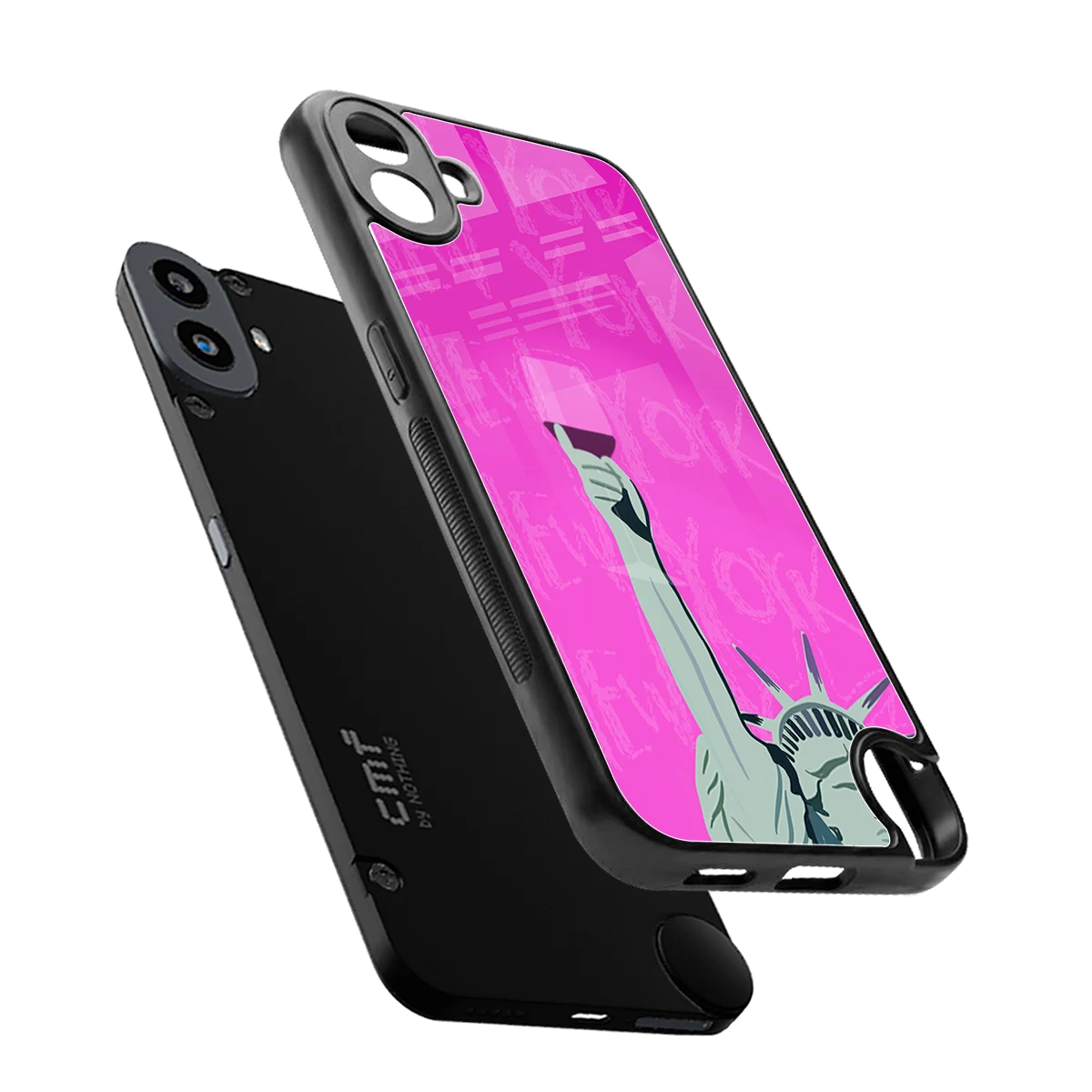 Freedom Toast sleek cmf nothing phone 1 cover with tempered glass back and TPU edges