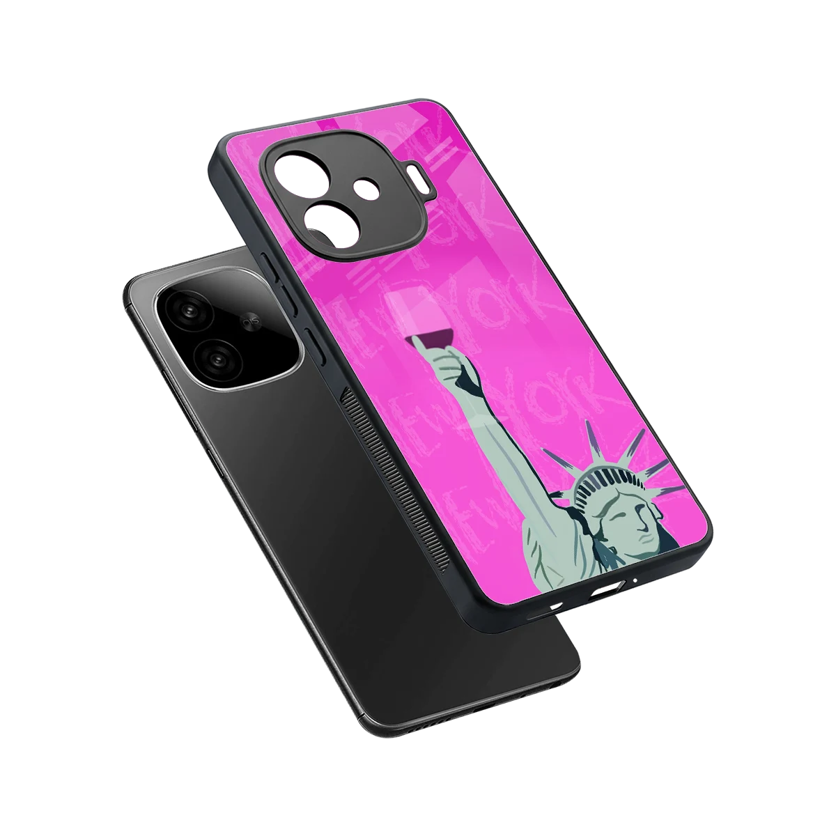 Freedom Toast sleek iqoo neo 10r 5g cover with tempered glass back and TPU edges