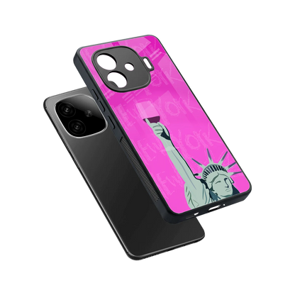Freedom Toast sleek iqoo neo 10r 5g cover with tempered glass back and TPU edges