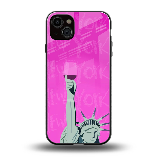Freedom Toast back phone cover | glass case for iphone 14 plus