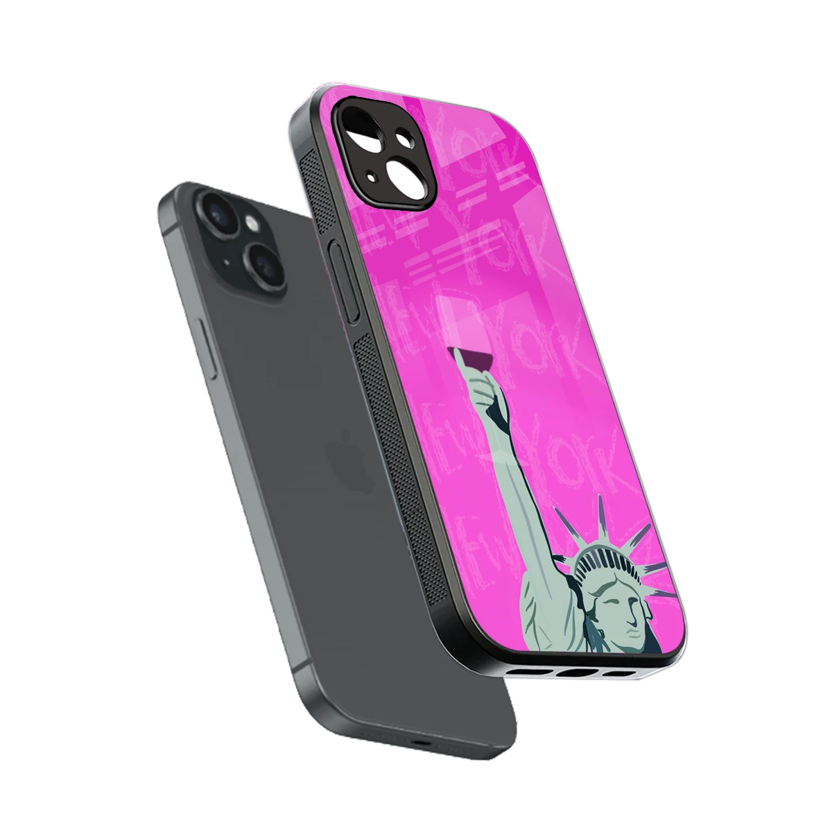 Freedom Toast sleek iphone 14 plus cover with tempered glass back and TPU edges