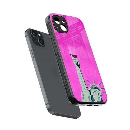 Freedom Toast sleek iphone 14 plus cover with tempered glass back and TPU edges