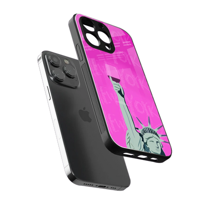 Freedom Toast sleek iphone 15 pro max cover with tempered glass back and TPU edges