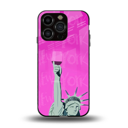 Freedom Toast back phone cover | glass case for iphone 15 pro