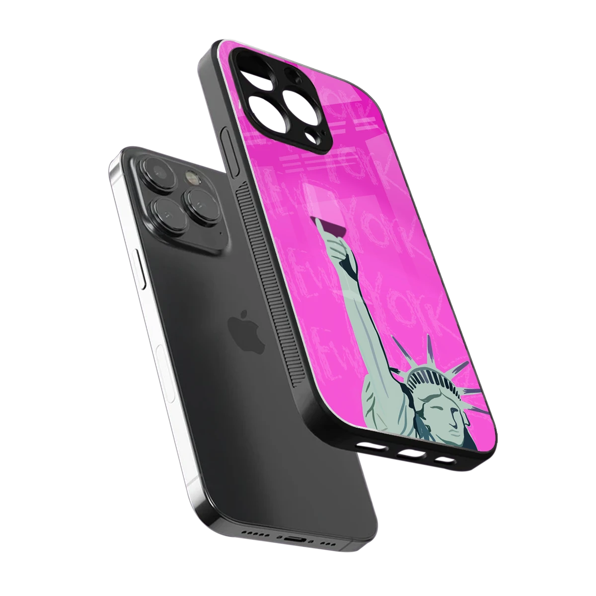 Freedom Toast sleek iphone 15 pro cover with tempered glass back and TPU edges