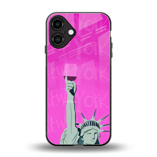 Freedom Toast back phone cover | glass case for iphone 16 plus