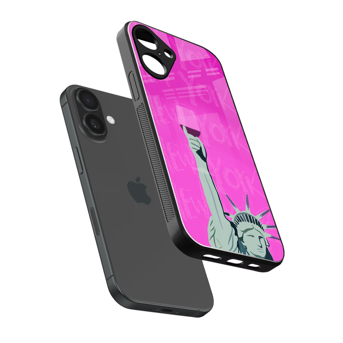 Freedom Toast sleek iphone 16 plus cover with tempered glass back and TPU edges