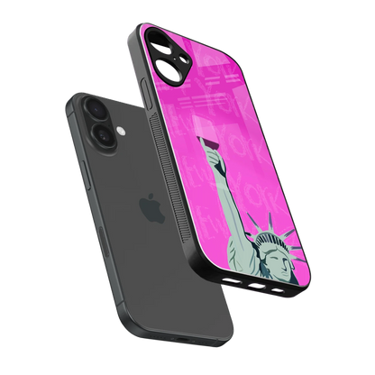 Freedom Toast sleek iphone 16 plus cover with tempered glass back and TPU edges