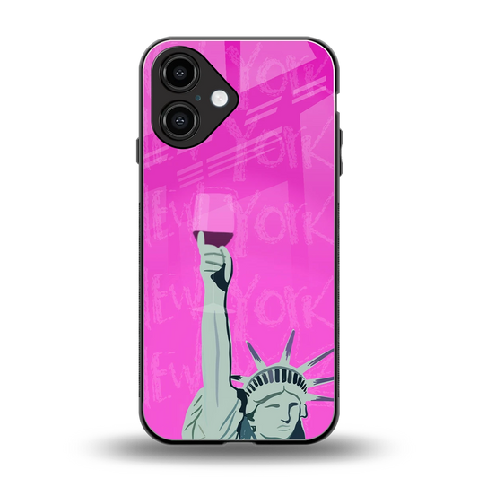 Freedom Toast back phone cover | glass case for iphone 16
