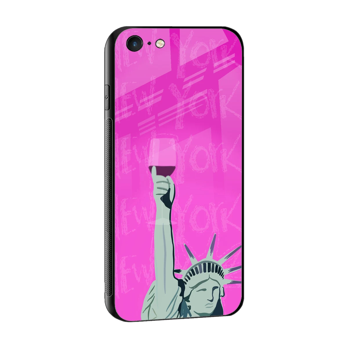 Freedom Toast sleek iphone 6s plus cover with tempered glass back and TPU edges