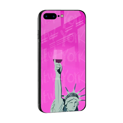 Freedom Toast sleek iphone 8 plus cover with tempered glass back and TPU edges
