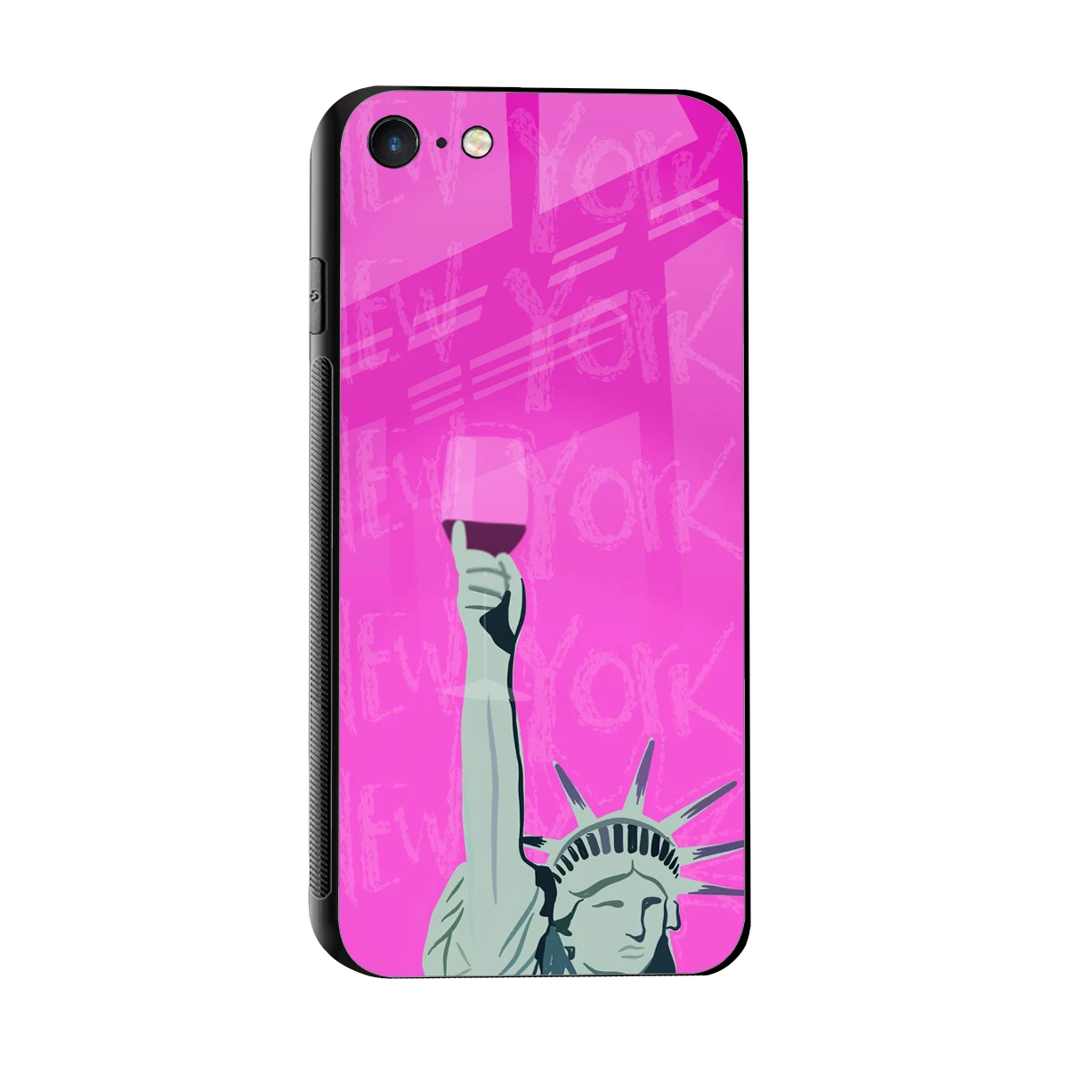 Freedom Toast sleek iphone 7 cover with tempered glass back and TPU edges