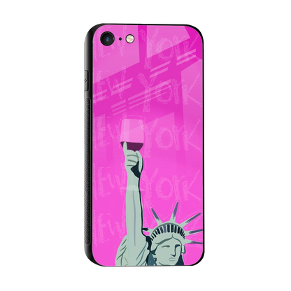 Freedom Toast sleek iphone 7 cover with tempered glass back and TPU edges
