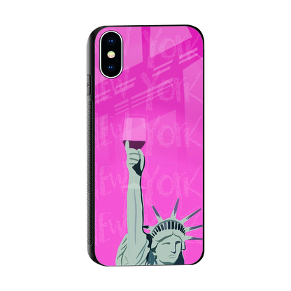 Freedom Toast sleek iphone x cover with tempered glass back and TPU edges