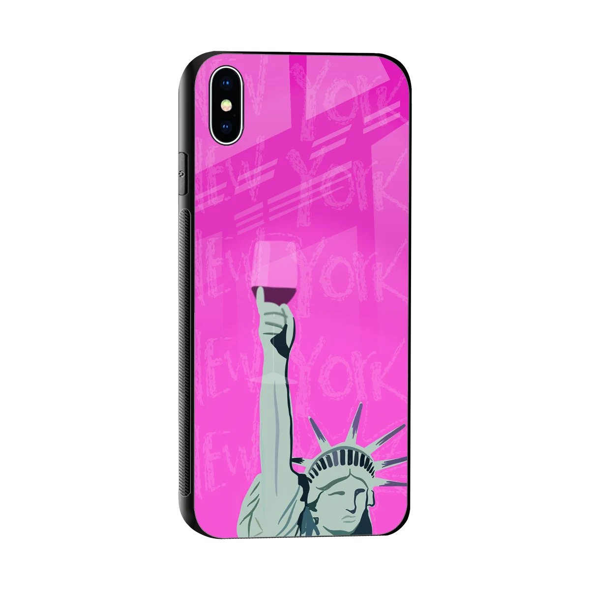 Freedom Toast sleek iphone xs max cover with tempered glass back and TPU edges