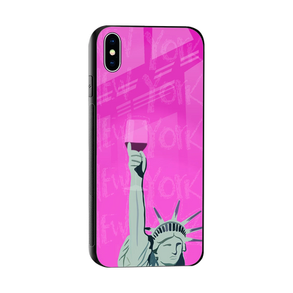Freedom Toast sleek iphone xs max cover with tempered glass back and TPU edges