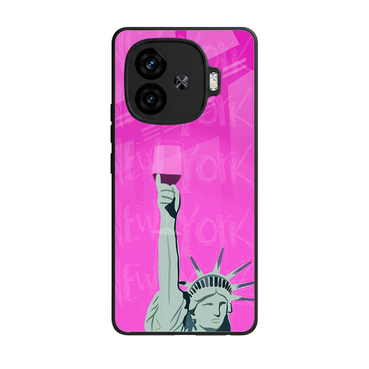 Freedom Toast back phone cover | glass case for iqoo neo 10r 5g