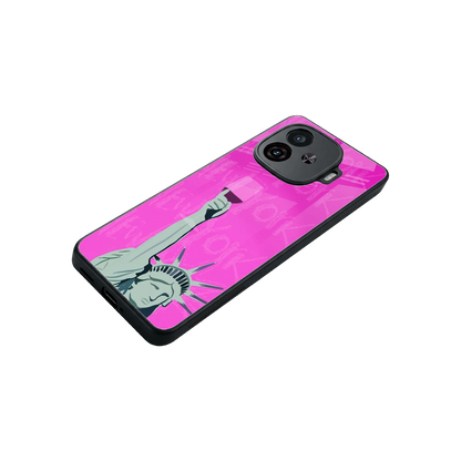 Freedom Toast stylish phone case for iqoo neo 10r 5g | glossy glass and slim fit