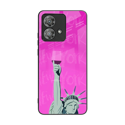 Freedom Toast back phone cover | glass case for motorola edge 40 neo 5g
