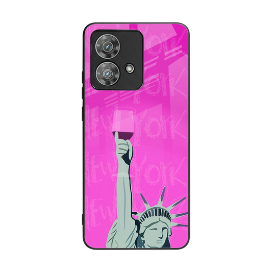 Freedom Toast back phone cover | glass case for motorola edge 40 neo 5g