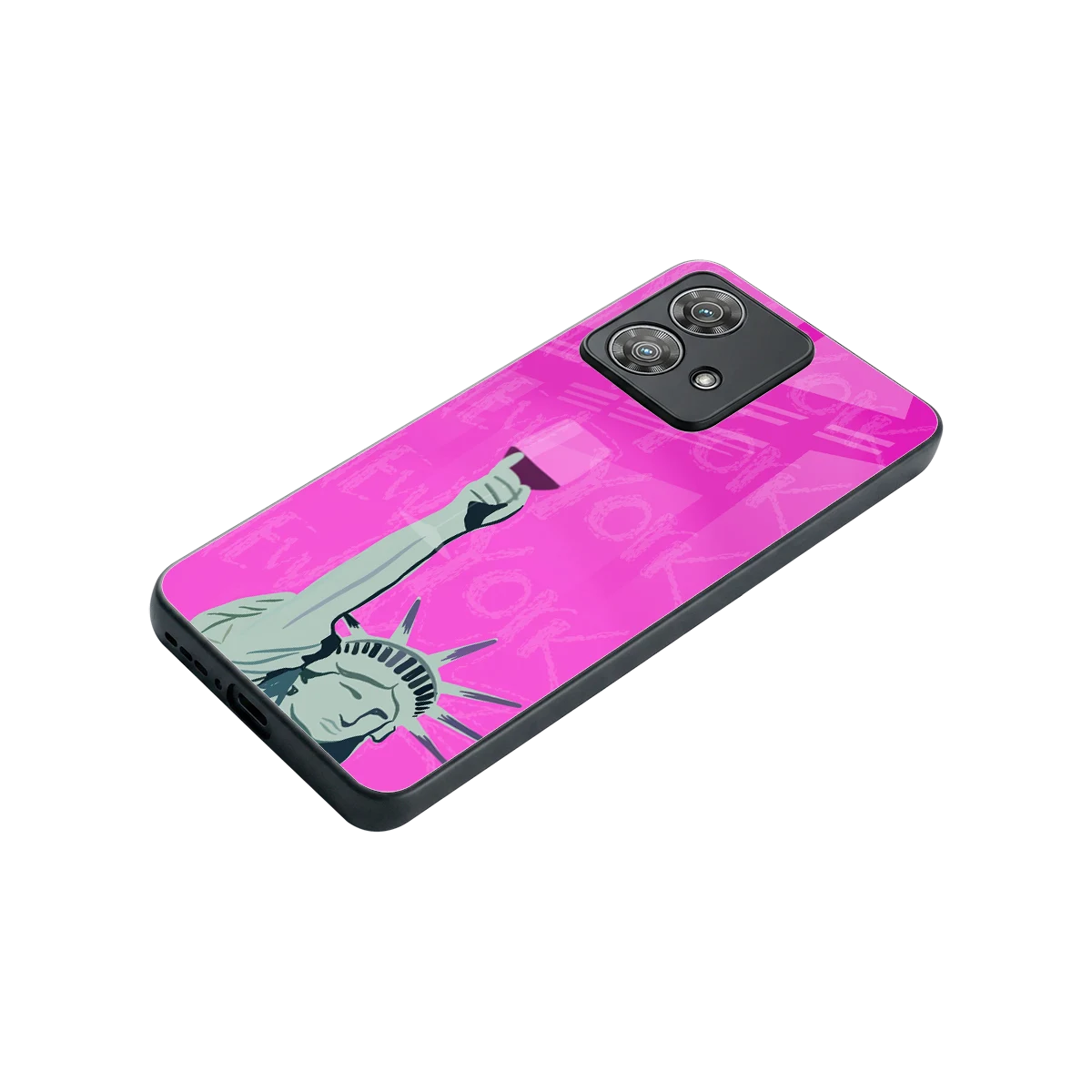 Freedom Toast stylish phone case for motorola edge 40 neo 5g | glossy glass and slim fit