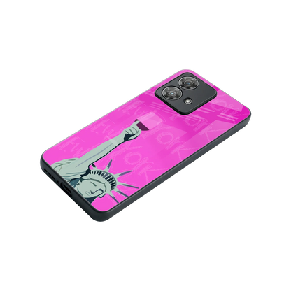 Freedom Toast stylish phone case for motorola edge 40 neo 5g | glossy glass and slim fit