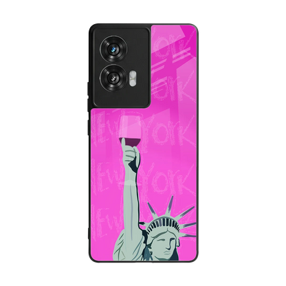 Freedom Toast back phone cover | glass case for motorola edge 50 fusion