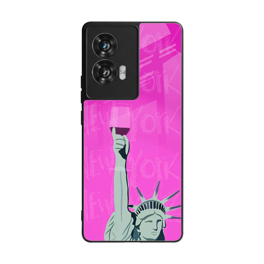 Freedom Toast back phone cover | glass case for motorola edge 50 fusion